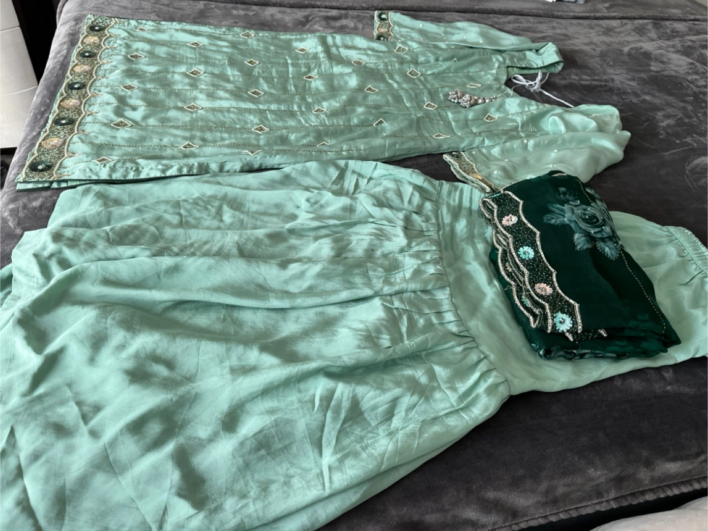 Mint Green Salwar Kameez Suit - photo 2