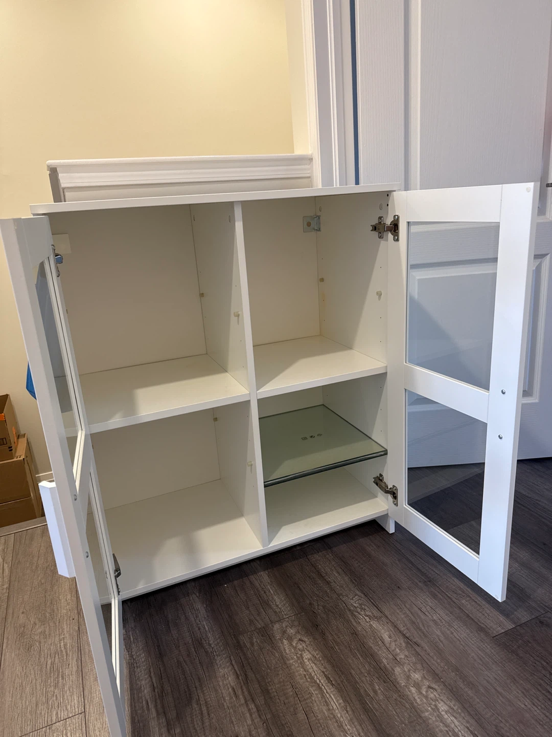 IKEA Billy White Glass Cabinet - photo 2