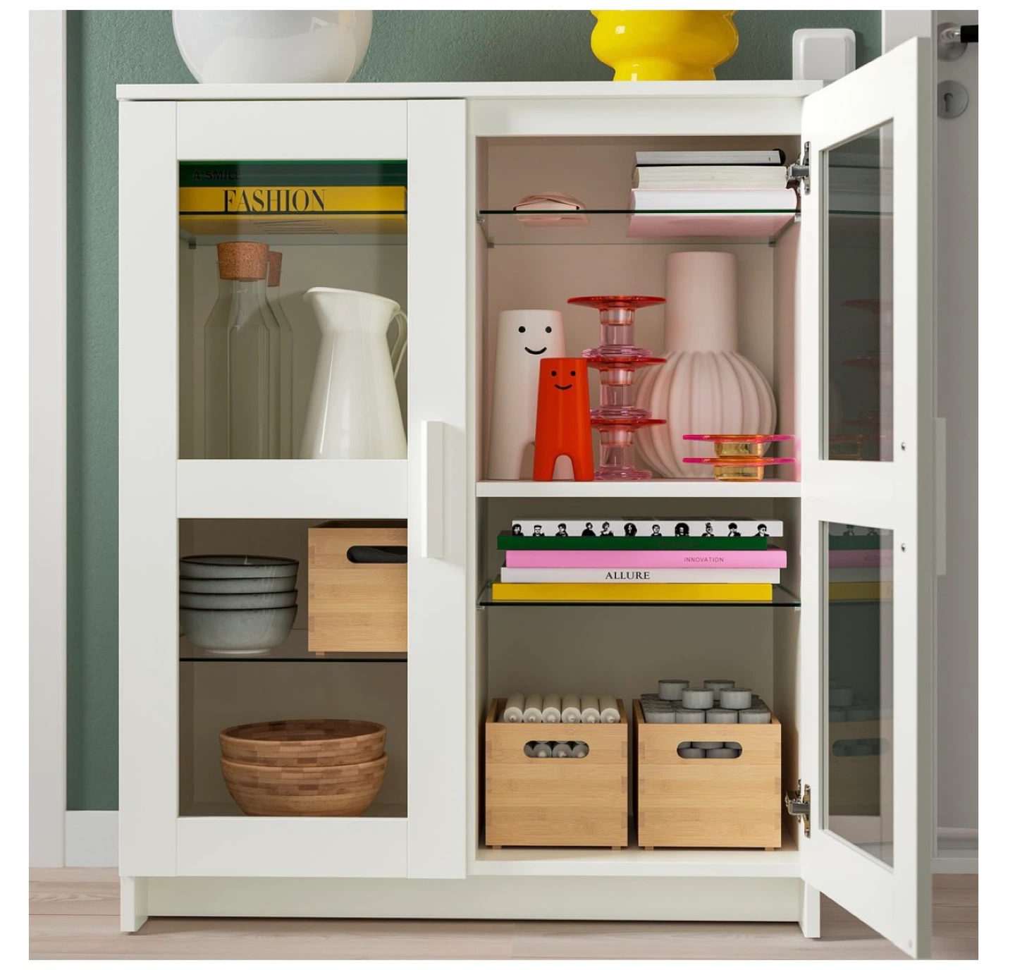 IKEA Billy White Glass Cabinet - photo 5