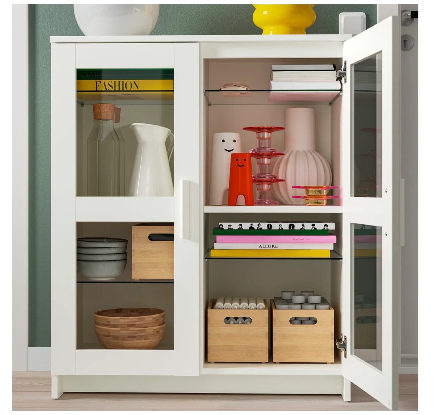 IKEA Billy White Glass Cabinet image indicator(5)