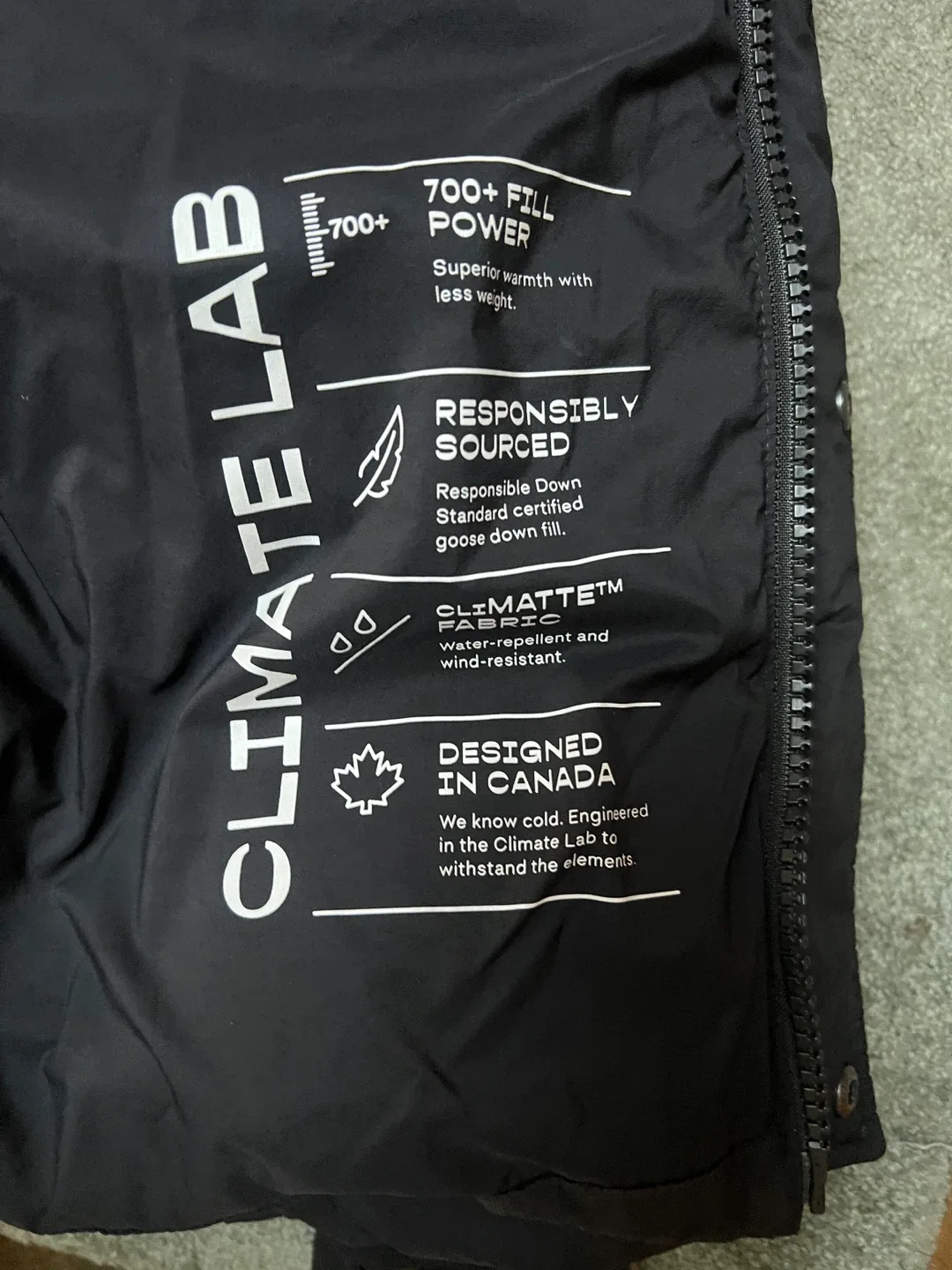 Climate Lab Black Puffer Jacket size M image indicator(2)