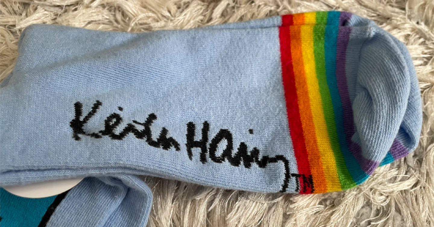 Keith Haring Pride Socks - New with Tags - photo 3