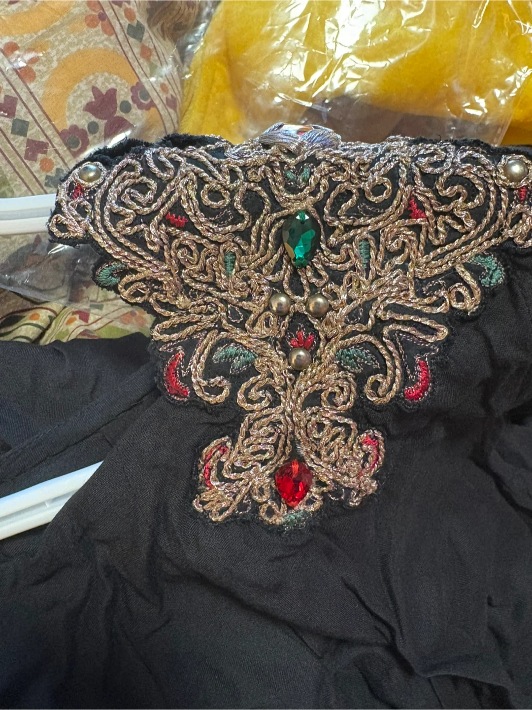 Chinyere Black Embroidered Dress - Size M - photo 2