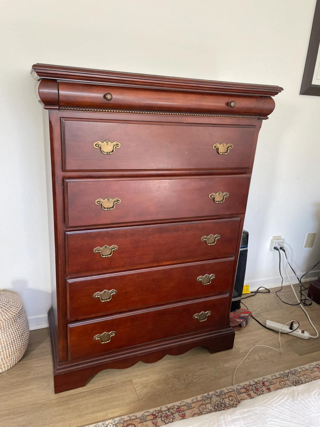 Wooden Dresser with Mirror - photo 2