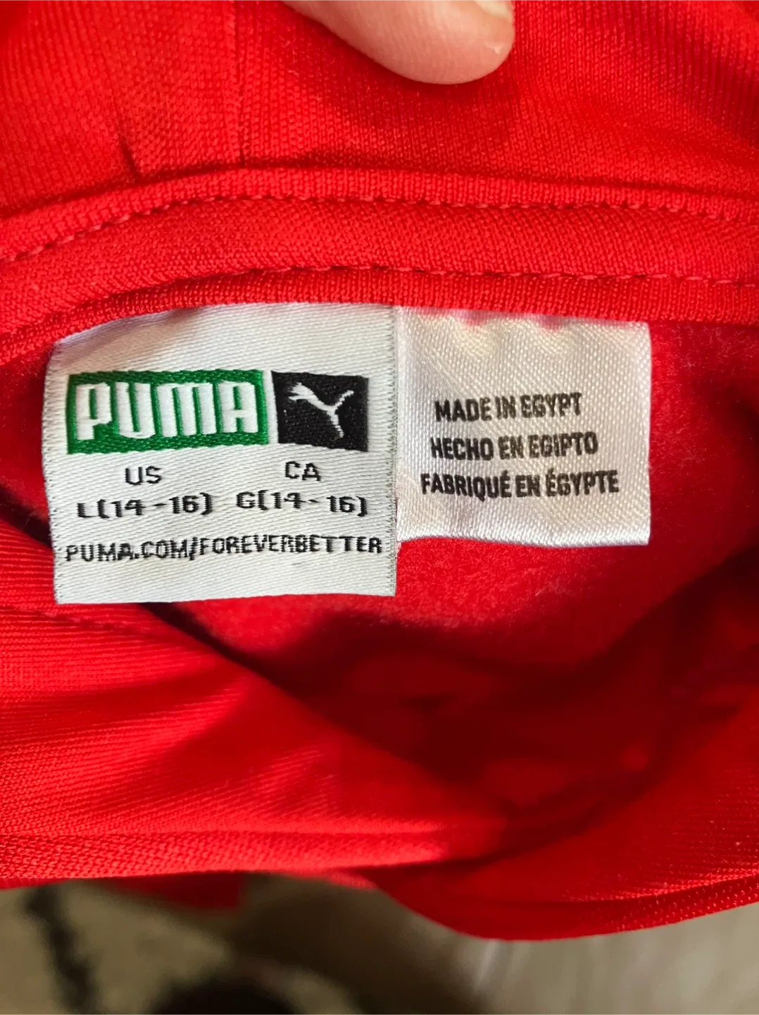 Puma Red Hoodie, Size L (14-16) image indicator(3)
