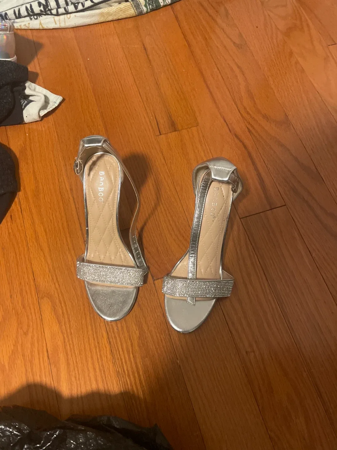 Bamboo Silver Heels & Silver Purse image indicator(2)