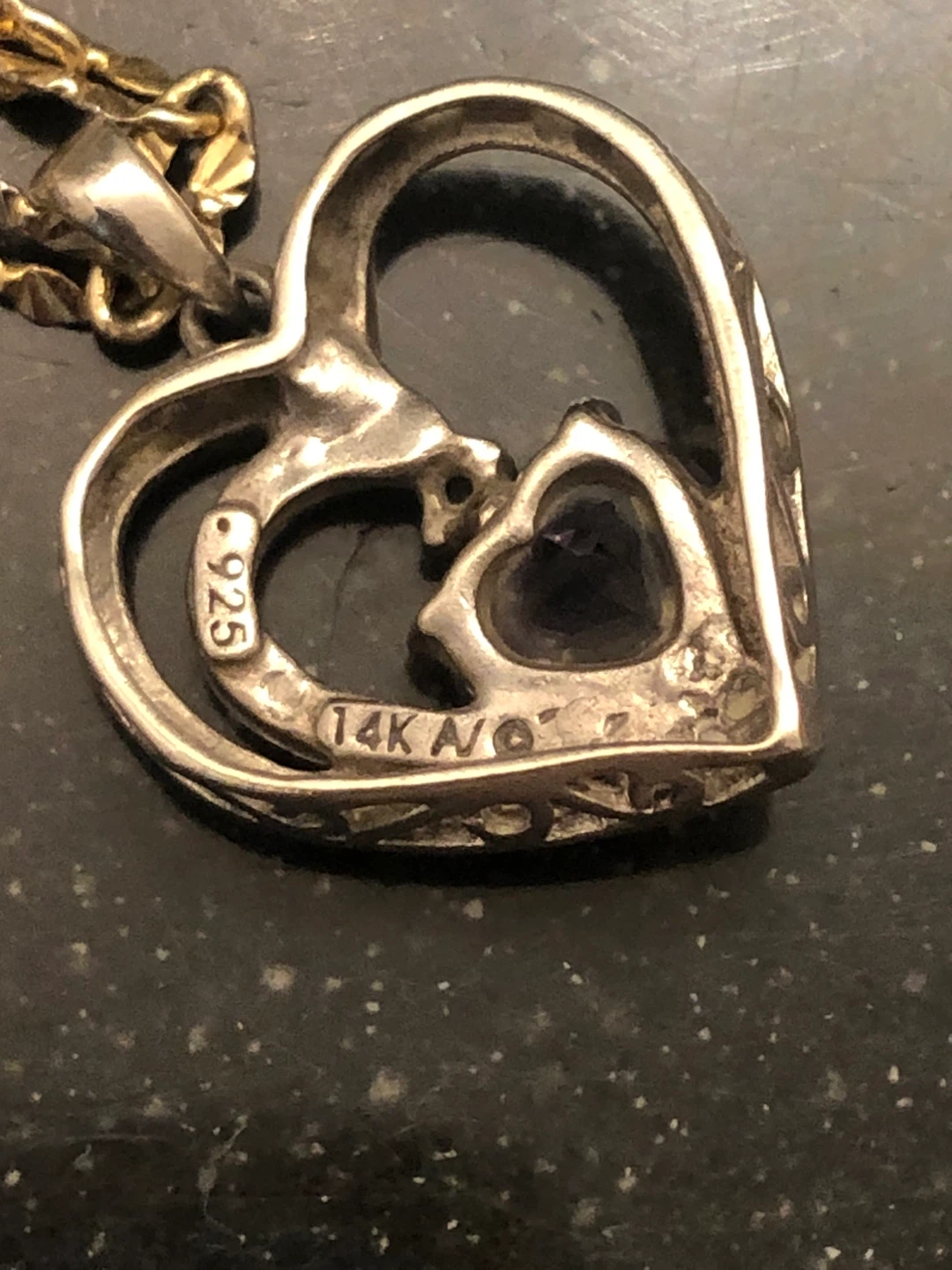 14K Gold Heart Pendant - photo 3