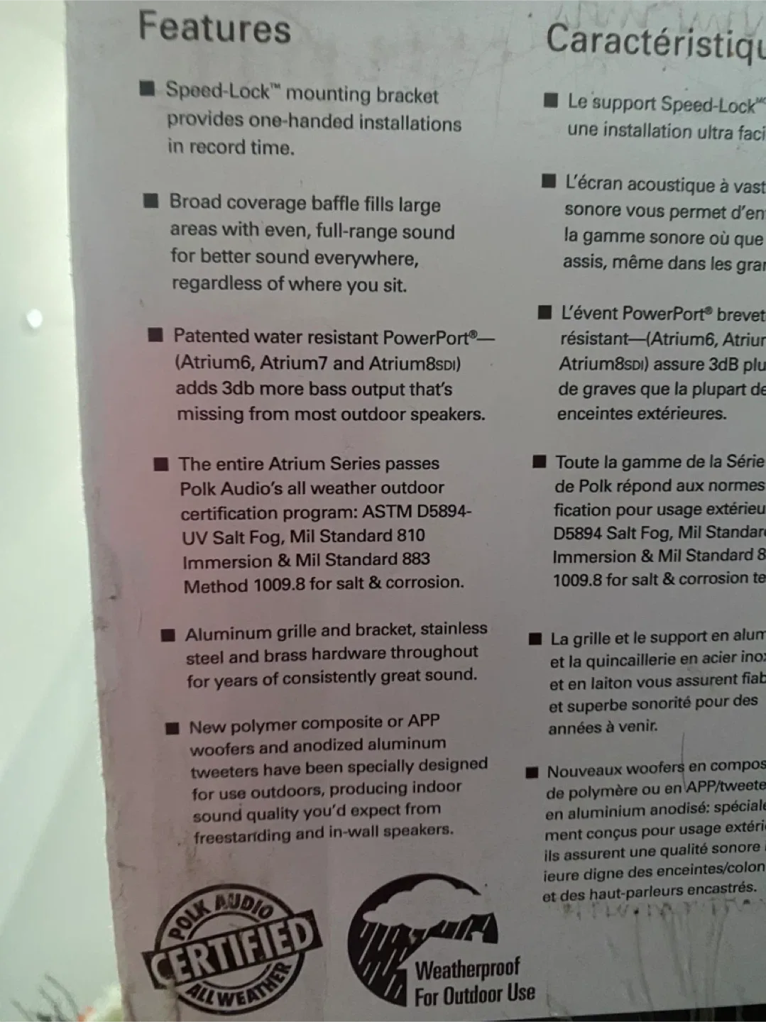 Brand new Polk Audio Atrium 4 Outdoor Loudspeakers image indicator(2)