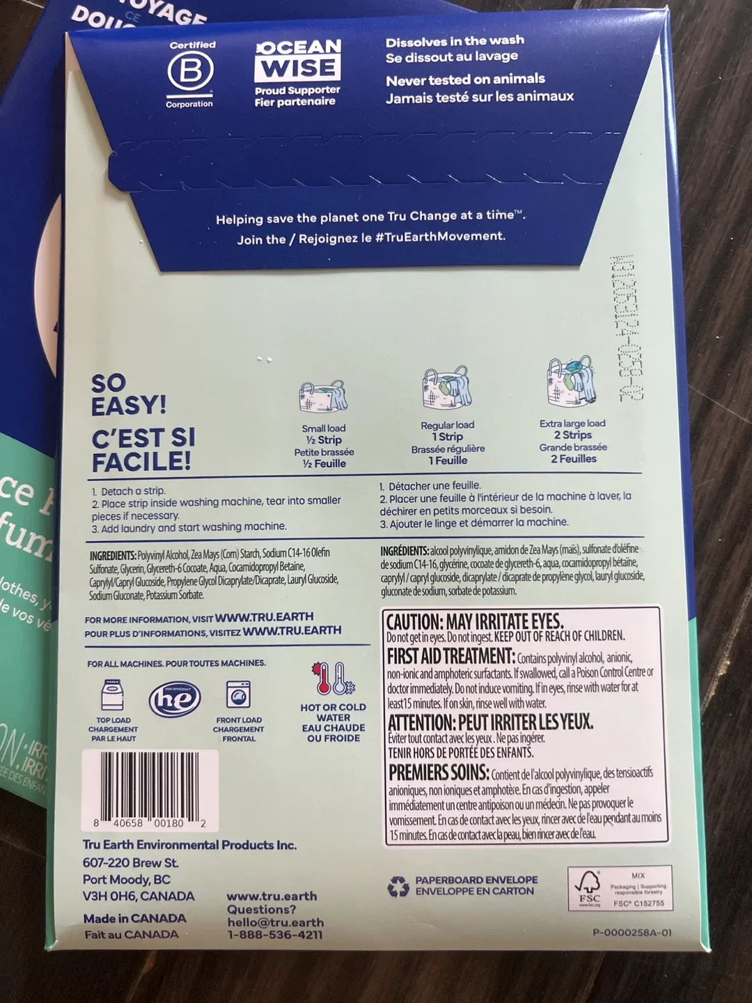 Tru Earth Fragrance Free Laundry Detergent Sheets (2 boxes) image indicator(2)