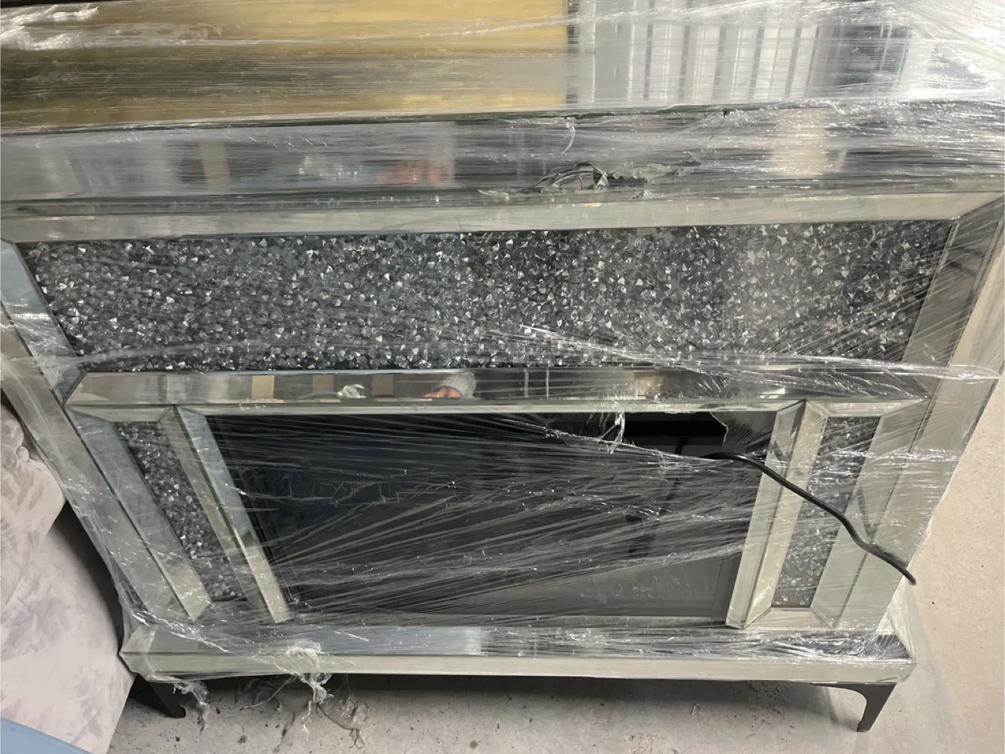 Silver Mirrored Fireplace image indicator(4)