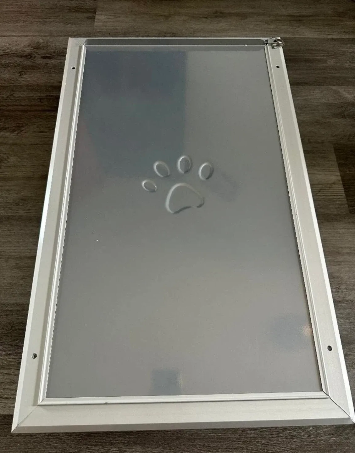 NEW Heavy Duty Aluminum Dog Door with Lock image indicator(2)