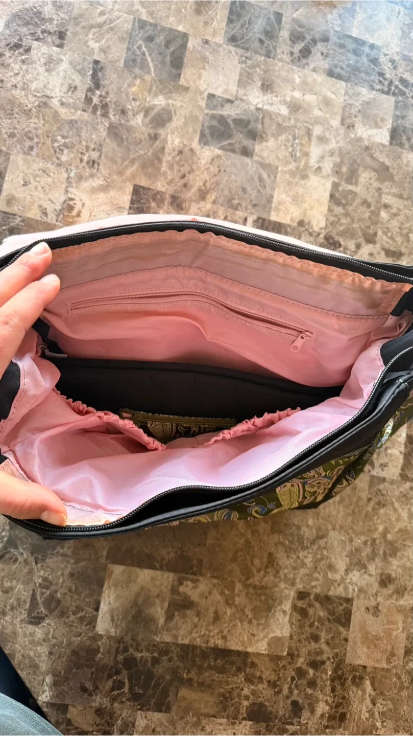 Isabella Fiore Green Paisley Diaper Bag image indicator(2)