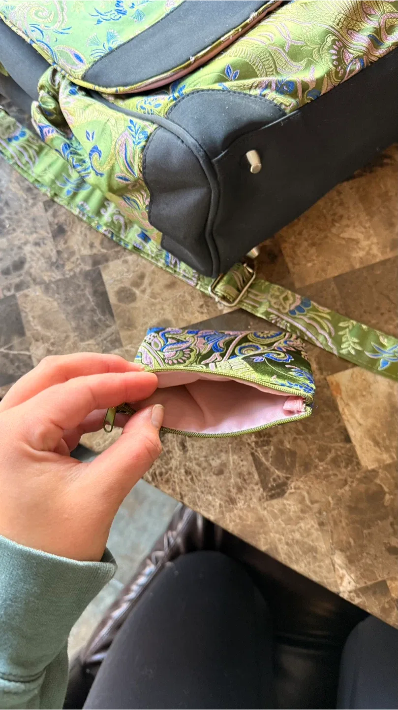 Isabella Fiore Green Paisley Diaper Bag image indicator(5)