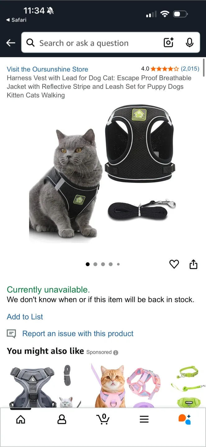 Love Has Support Cat Harness - Size M image indicator(6)