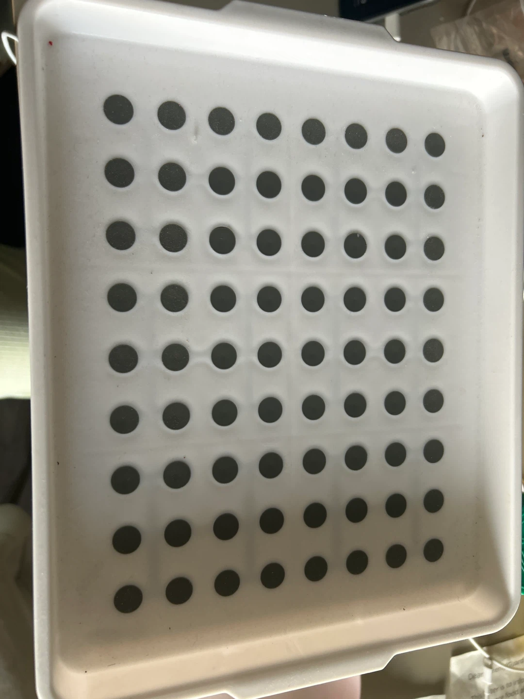 White Plastic Dish Drying Rack
