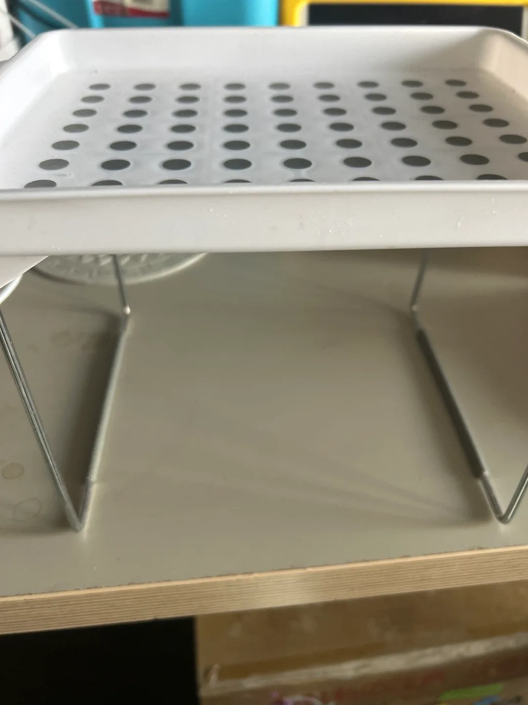 White Plastic Dish Drying Rack image indicator(2)