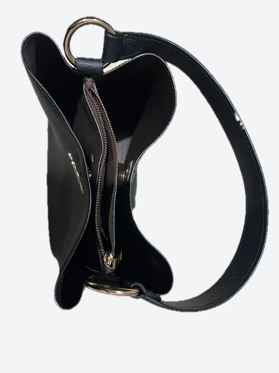 Coach Black Leather Bucket Bag image indicator(2)