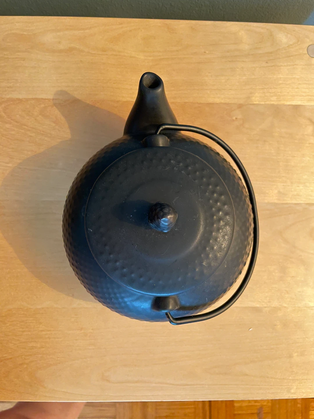 Vintage Black Ceramic Teapot in Japanese Style - photo 3