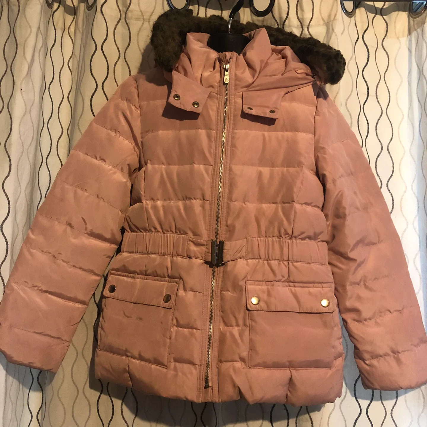 Zara Girls Down Jacket, Size 11/12 thumbnail