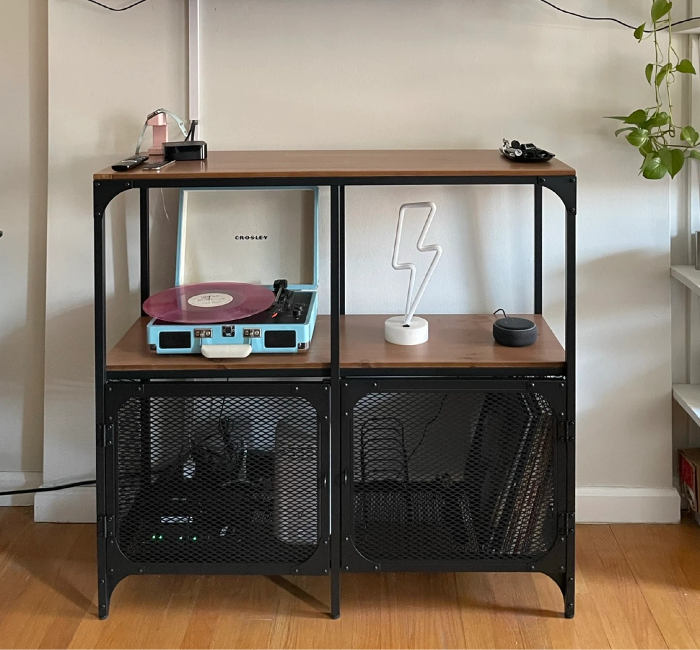 IKEA Fjallbo Shelf Unit - Black/Wood