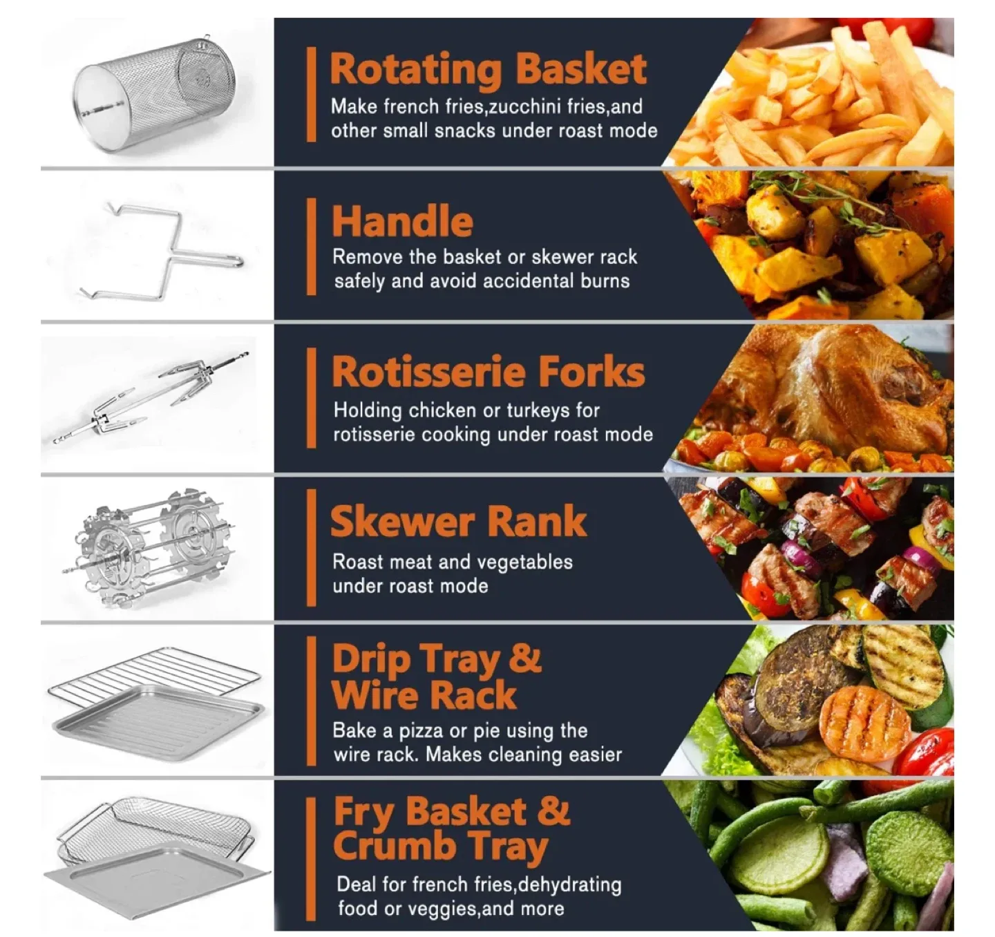 Crownful Air Fryer Oven image indicator(3)