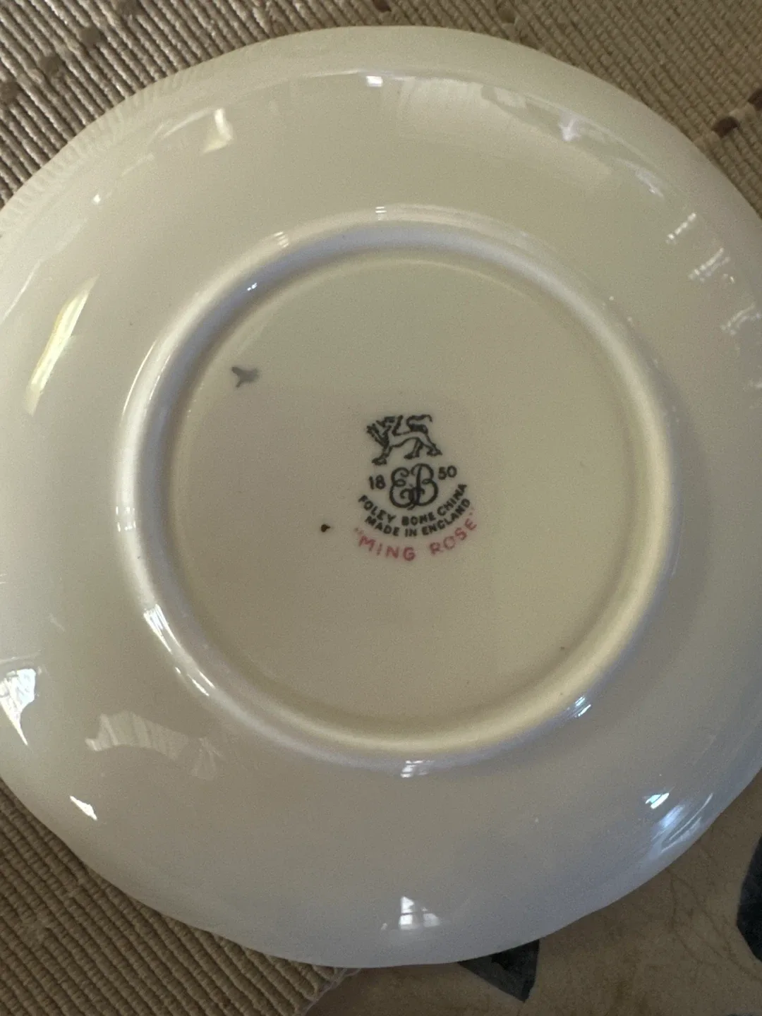 Foley Bone China “Ming Rose” Saucer image indicator(2)