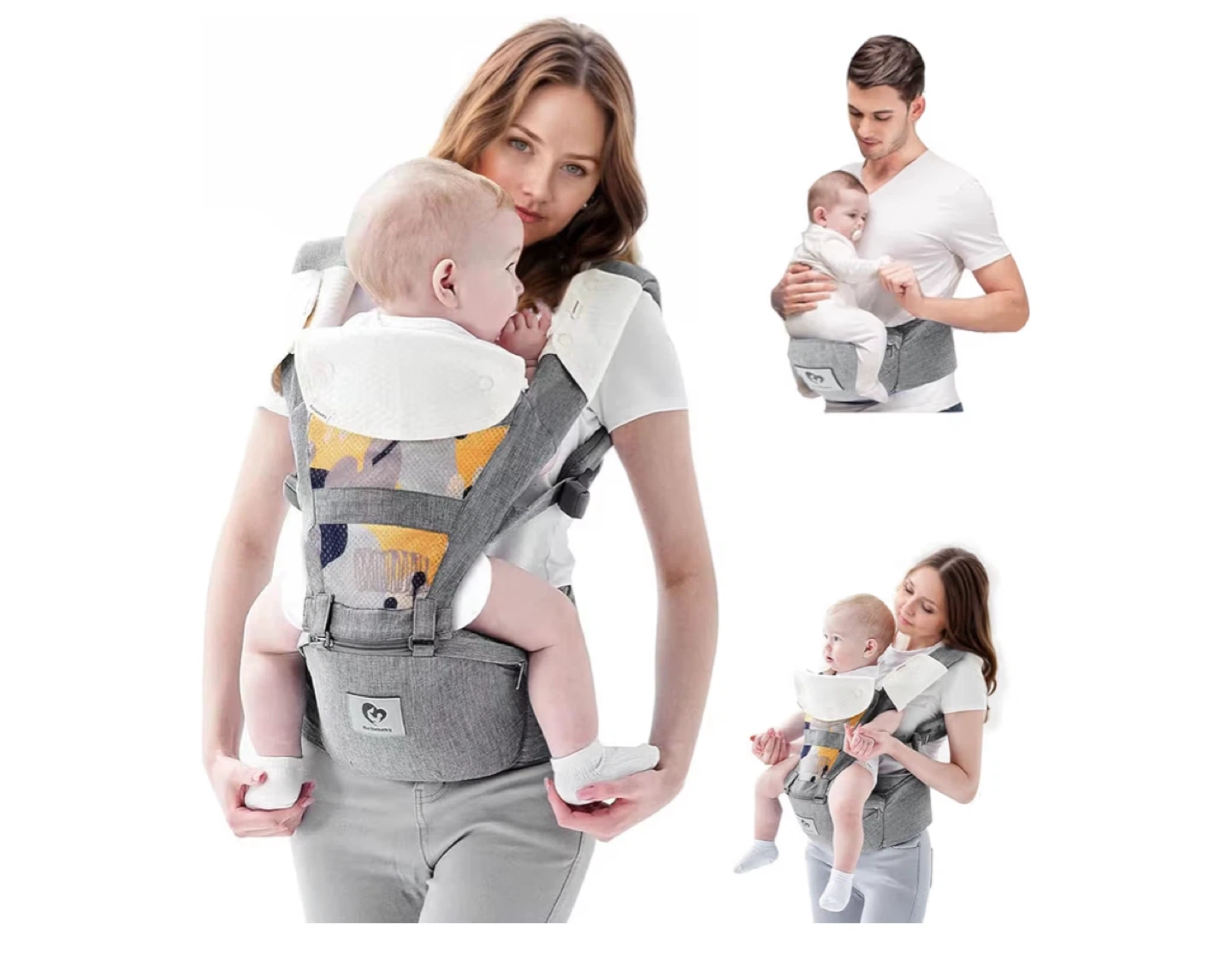 BellaBaby Baby Carrier - Grey