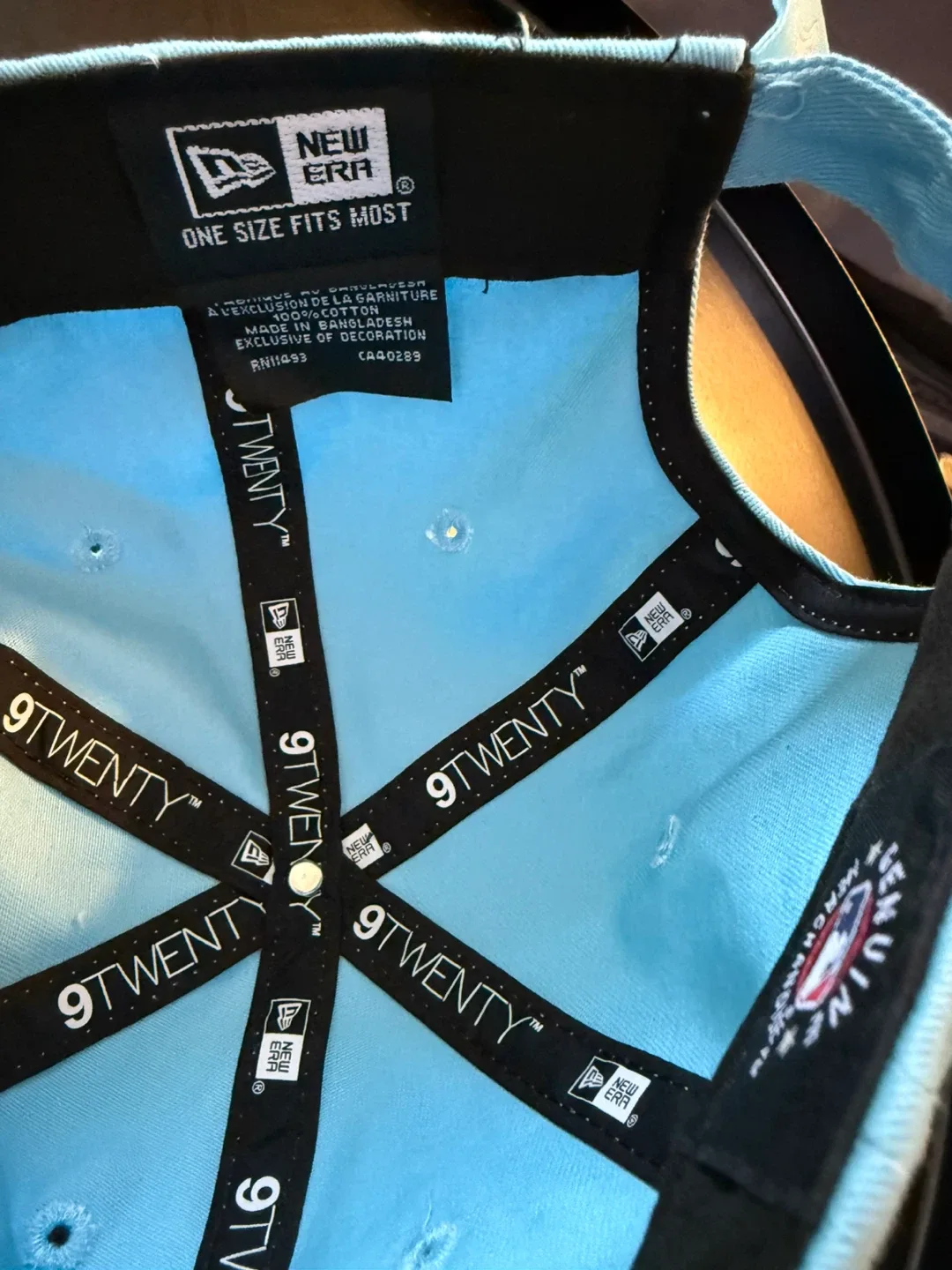 Blue Jays New Era Light Blue Classic 9TWENTY Adjustable Hat image indicator(4)