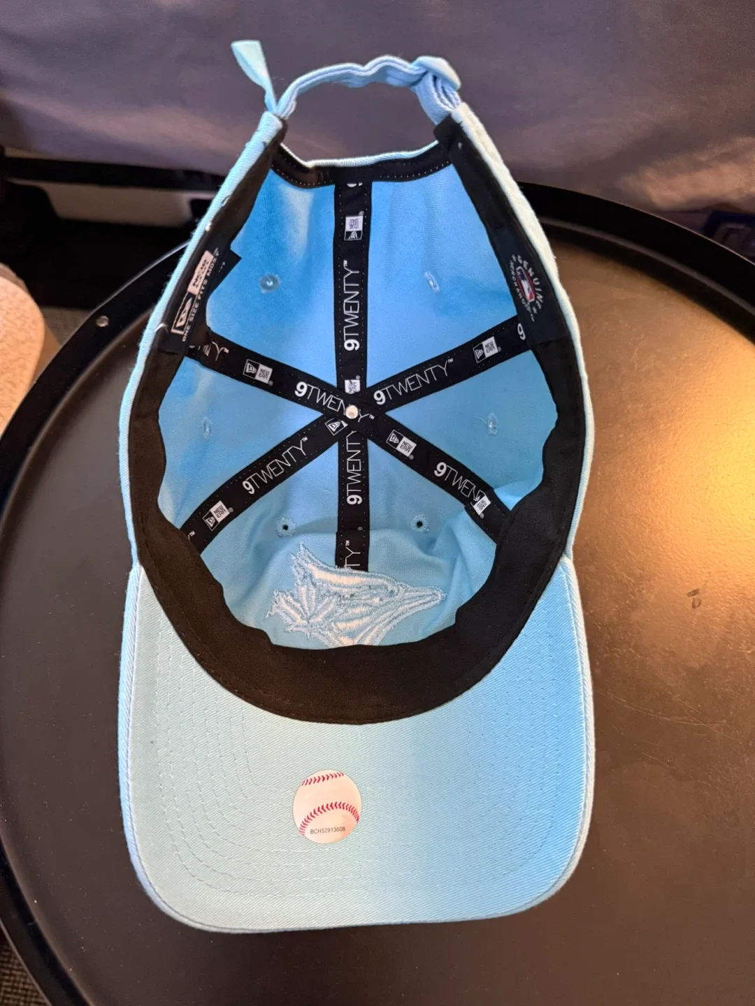 Blue Jays New Era Light Blue Classic 9TWENTY Adjustable Hat image indicator(3)