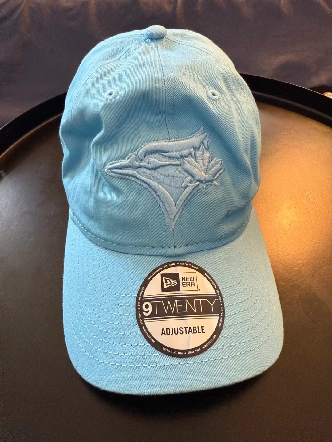 Blue Jays New Era Light Blue Classic 9TWENTY Adjustable Hat image indicator(2)