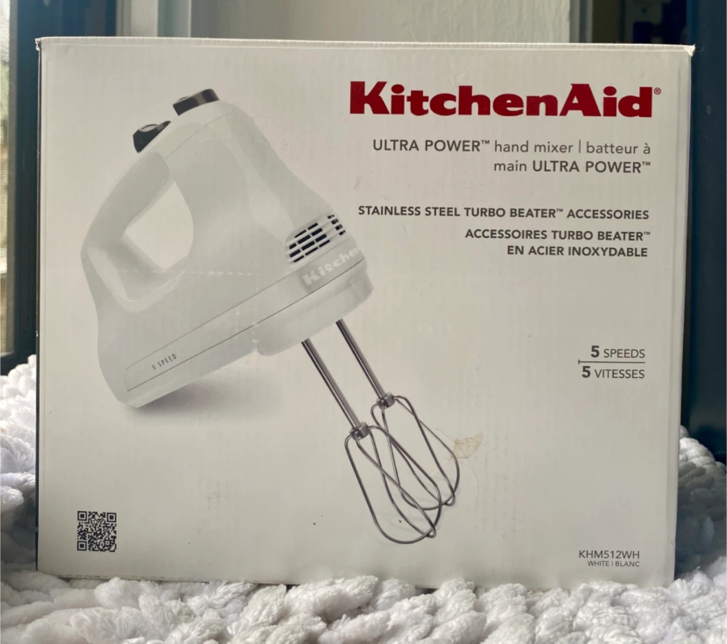 KitchenAid Ultra Power Hand Mixer - White