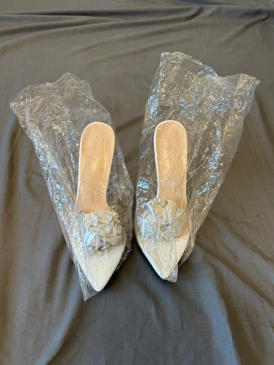 White Heels - Size 37 / US size 6.5 image indicator(6)