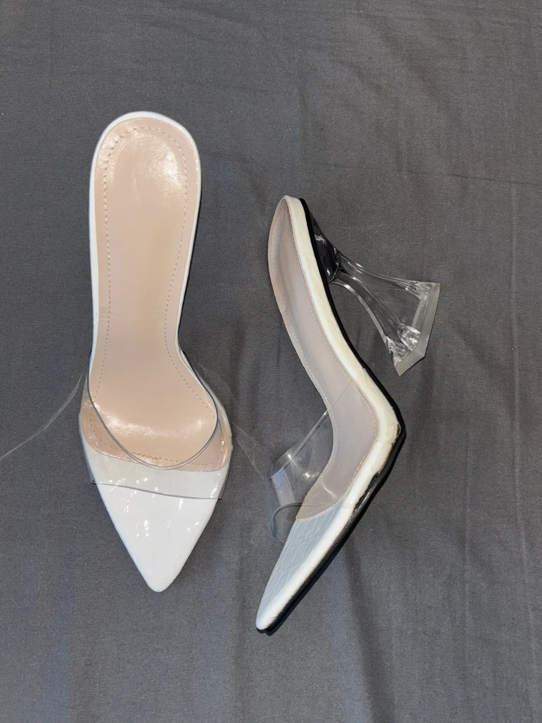 White Heels - Size 37 / US size 6.5 image indicator(2)