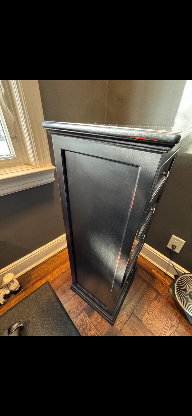 Black 6-Drawer Chest / Jewelry Armoire - photo 2