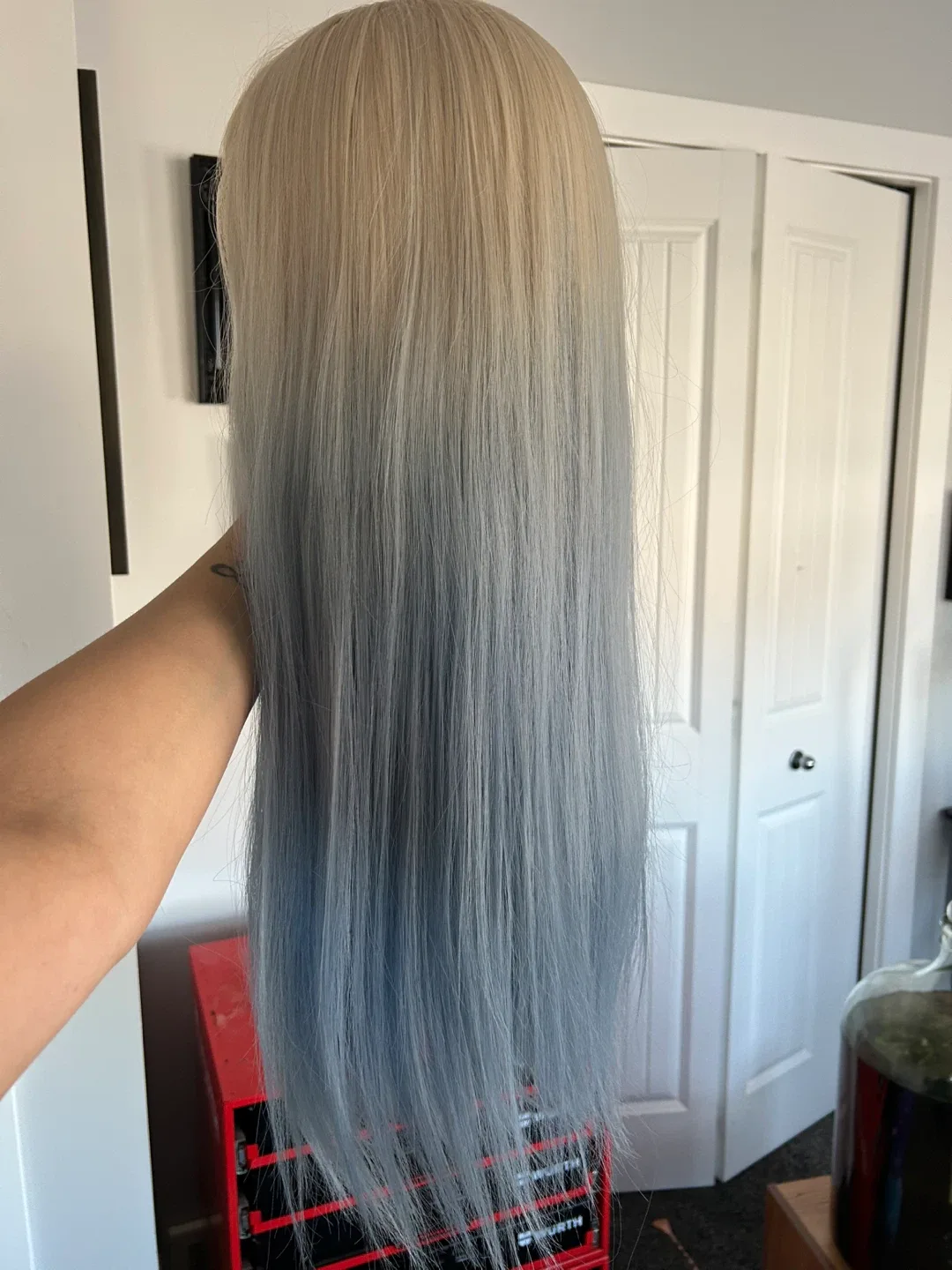 Blonde to Blue Ombre Wig image indicator(2)