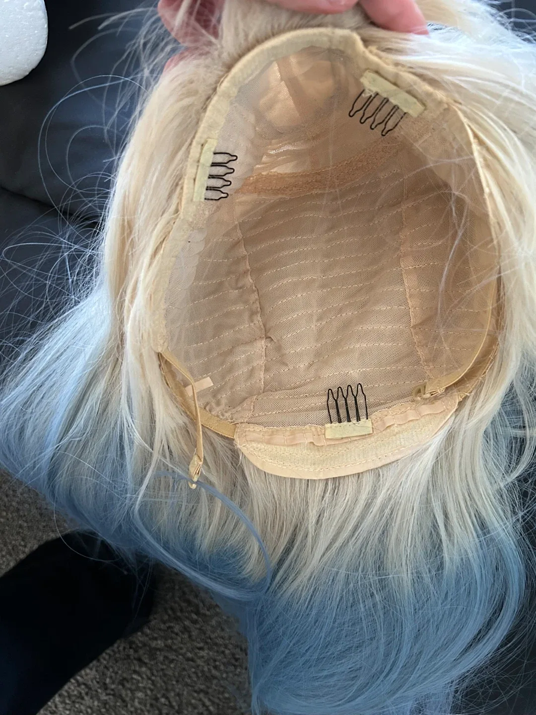 Blonde to Blue Ombre Wig image indicator(3)