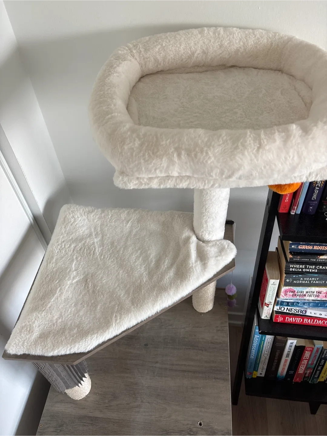 Cat Tree with Enclosed litter box space image indicator(3)