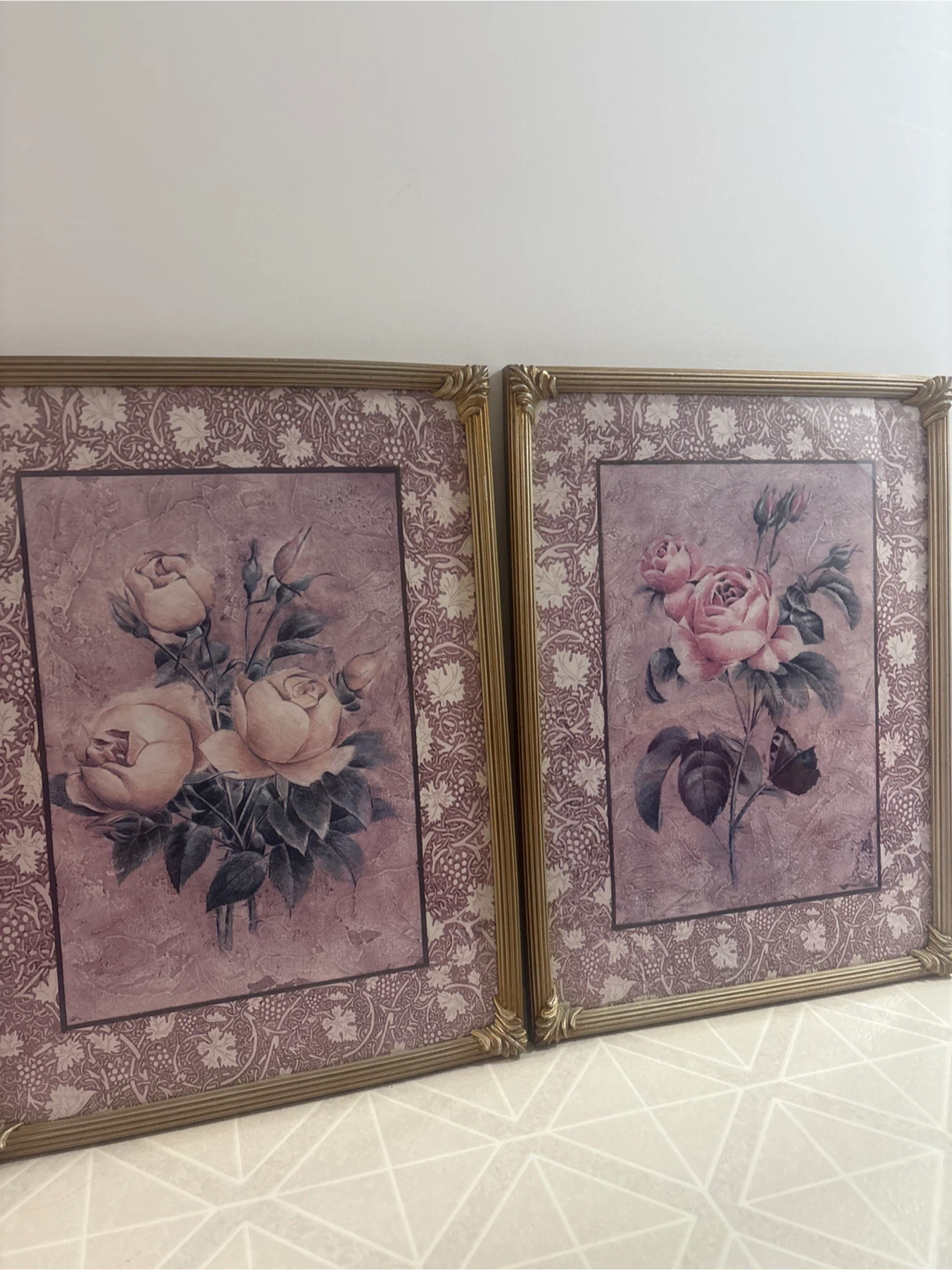 Framed Floral Prints - Set of 2