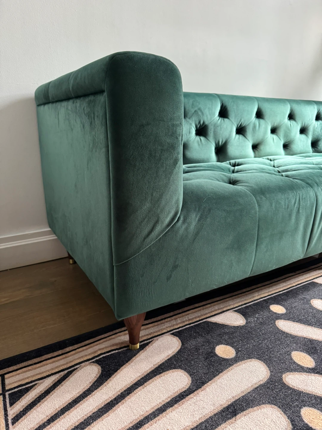 Interior Define “Ms. Chesterfield” Velvet Sofa — - photo 3