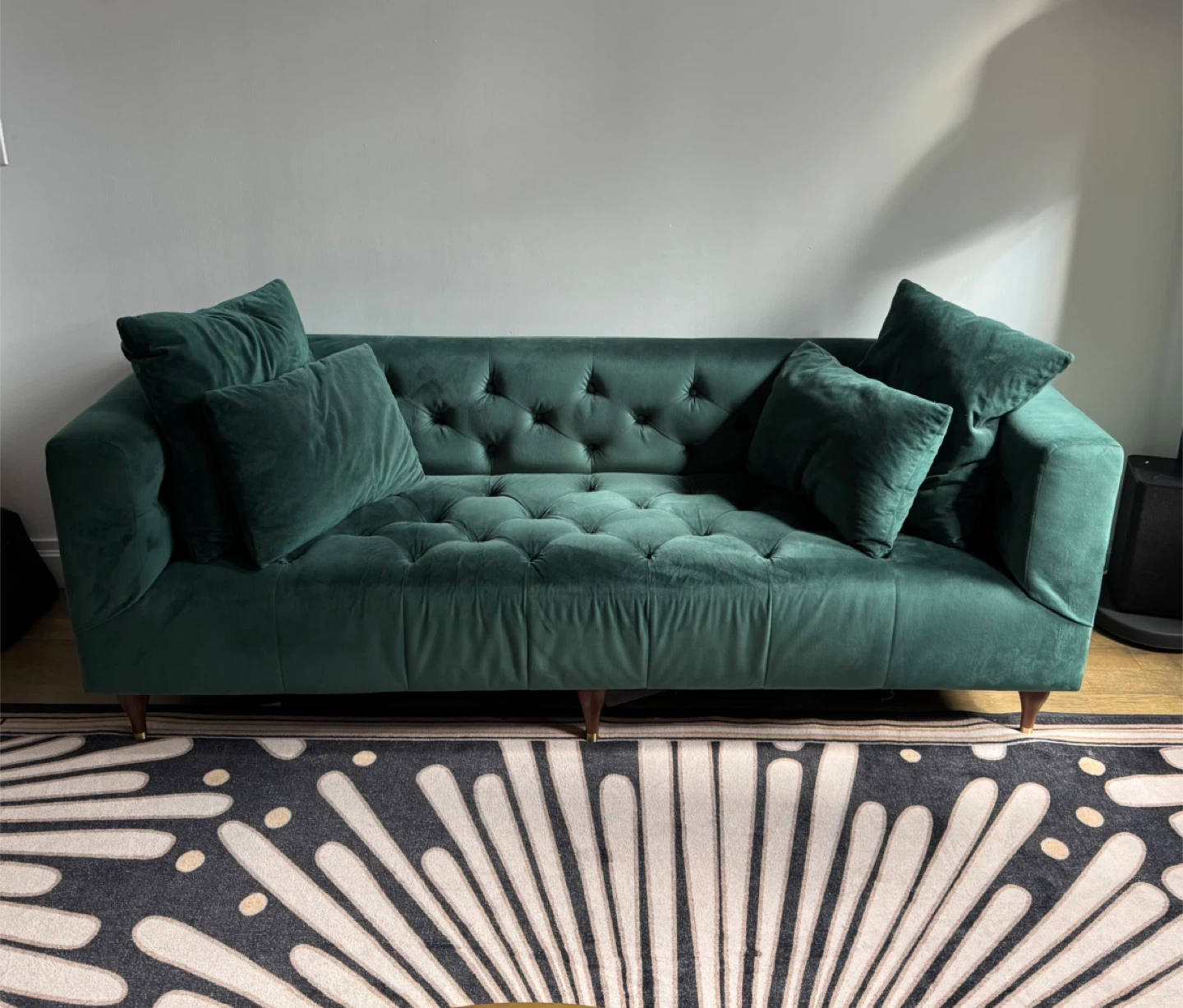 Interior Define “Ms. Chesterfield” Velvet Sofa —