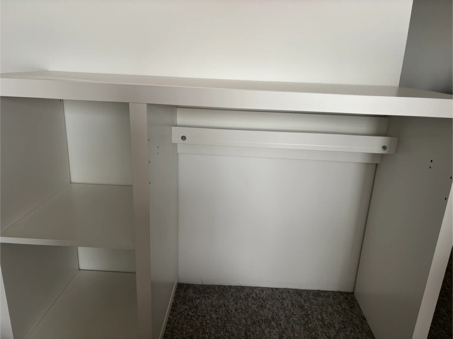 White computer Desk with Shelves - photo 2