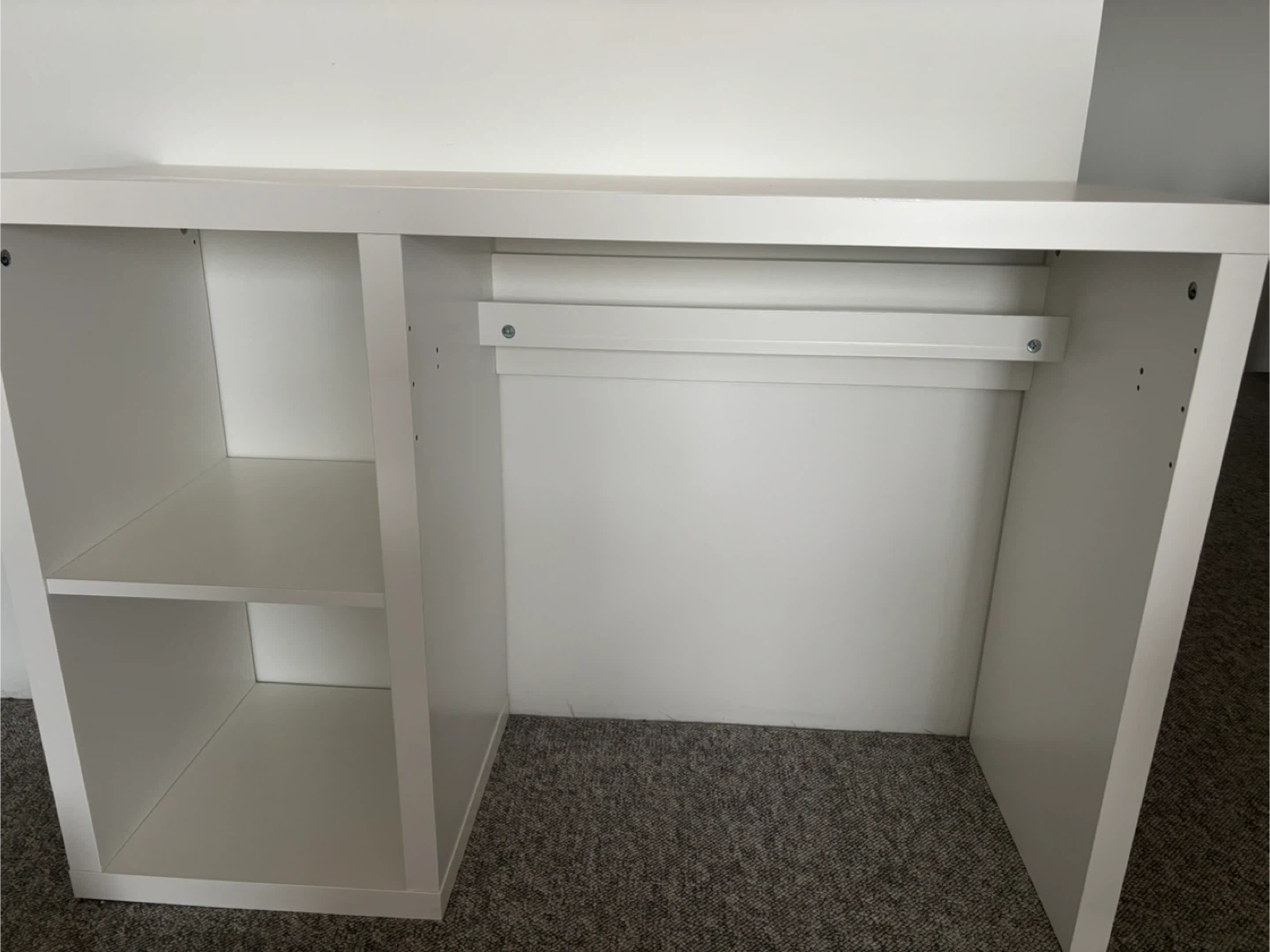 White computer Desk with Shelves