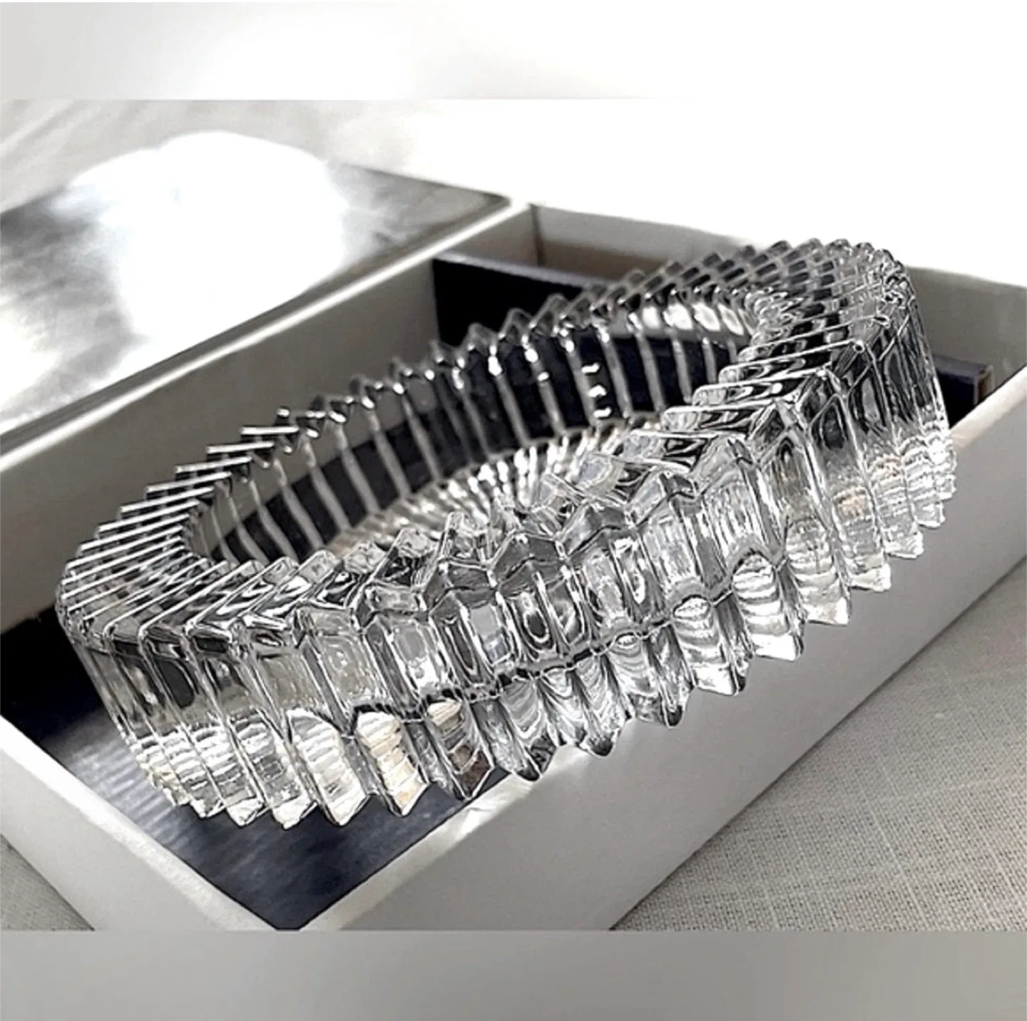 NEW Mikasa Diamond Fire Wine Coaster & Stopper image indicator(4)