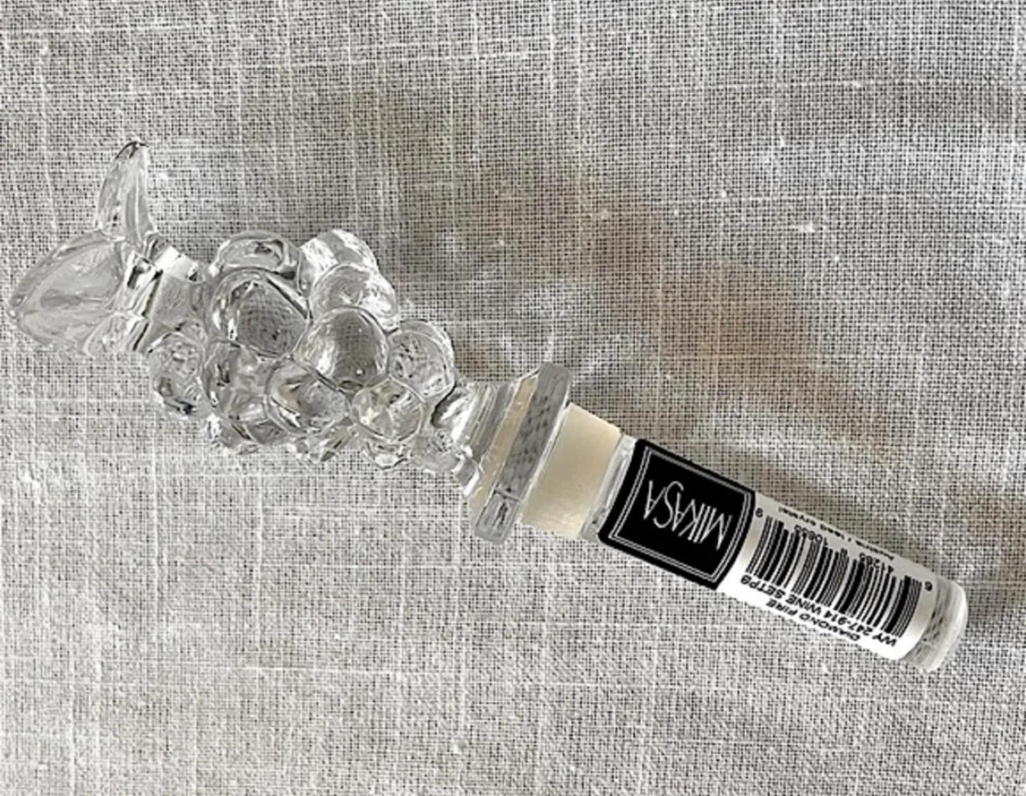 NEW Mikasa Diamond Fire Wine Coaster & Stopper image indicator(10)