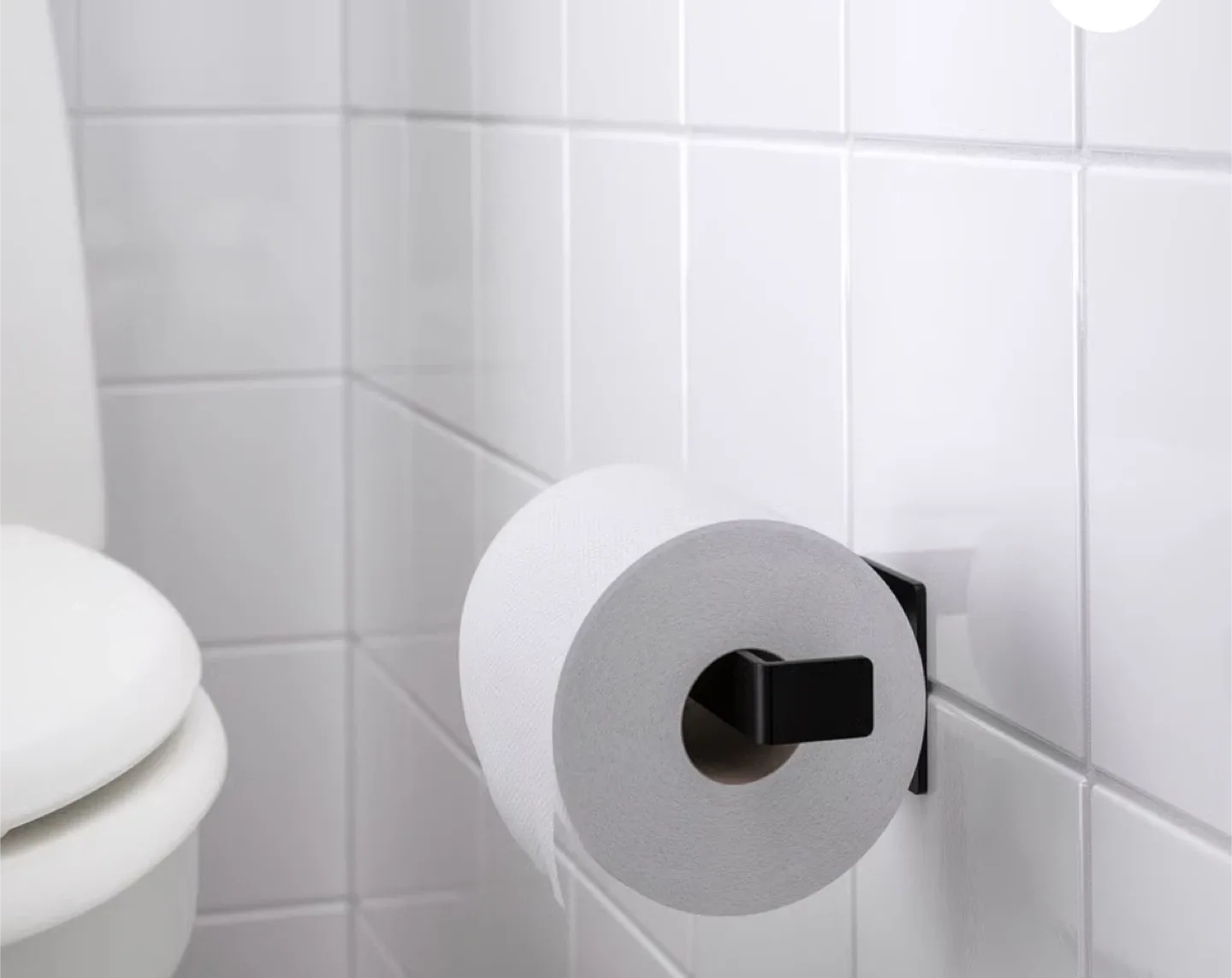 IKEA Brogrund Toilet Paper Holder - Black image indicator(2)