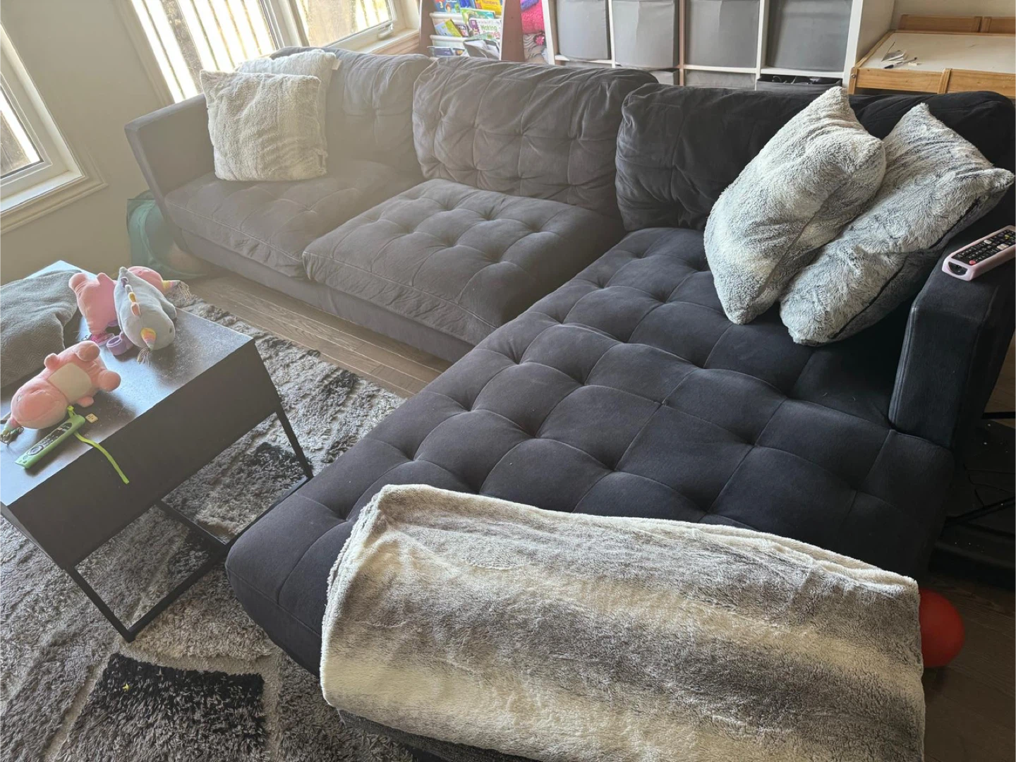 Dark Grey Sectional Sofa