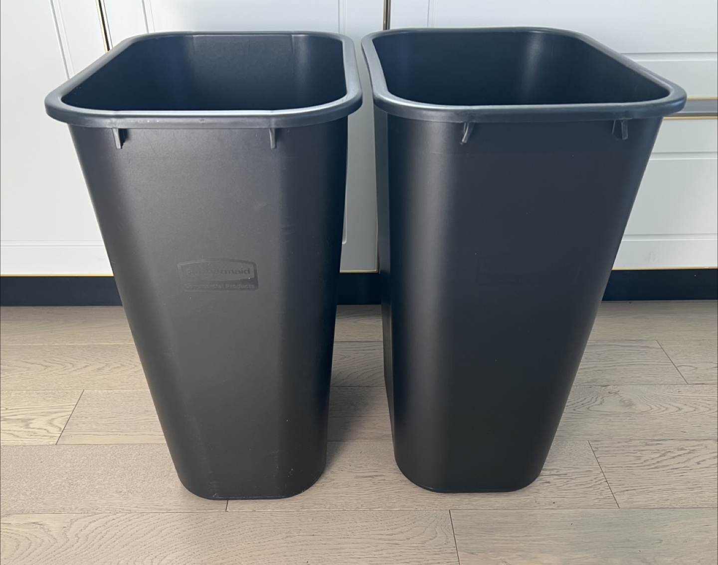 Rubbermaid Black 10.25 Gal Trash Cans (2) - photo 2