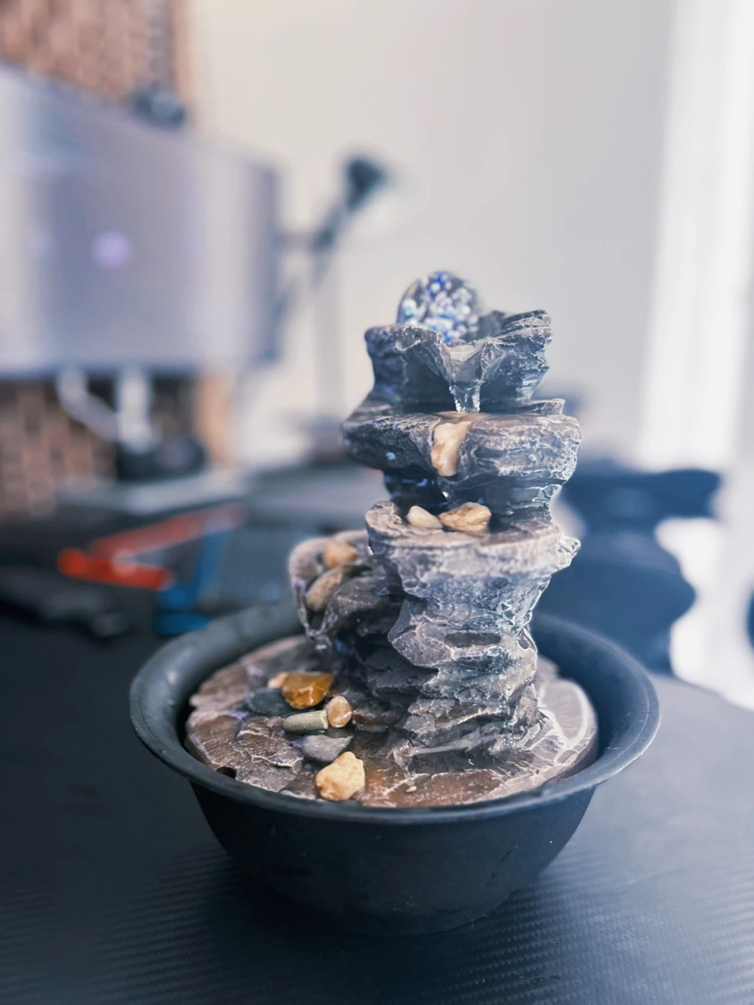 Mini Indoor Water Fountain with LED Light - photo 4