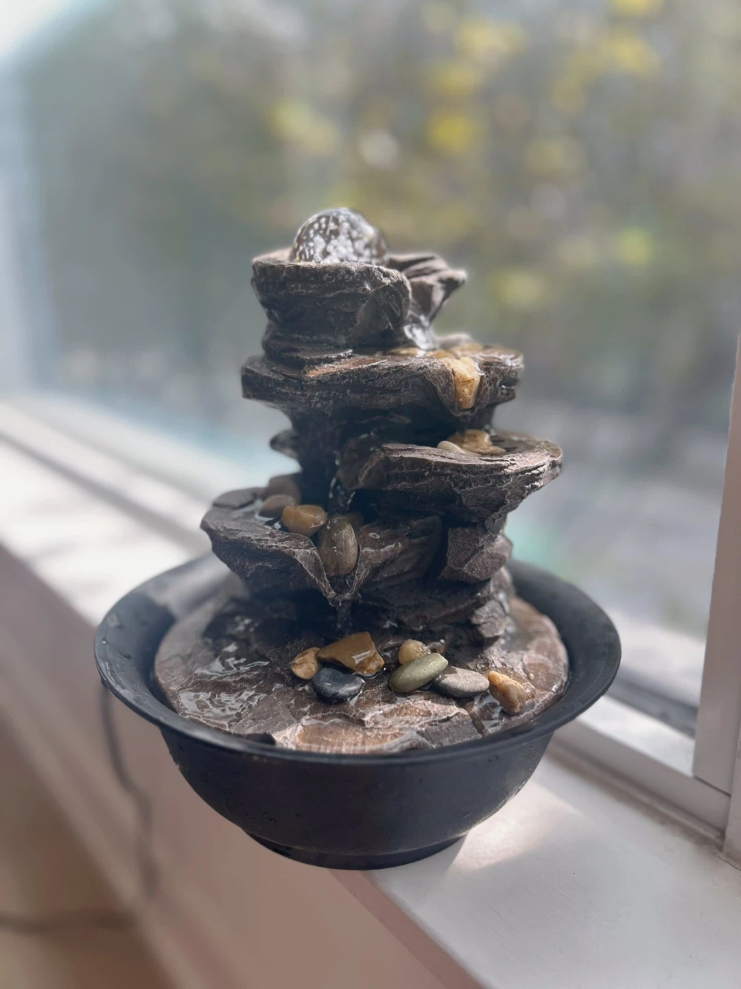 Mini Indoor Water Fountain with LED Light - photo 3