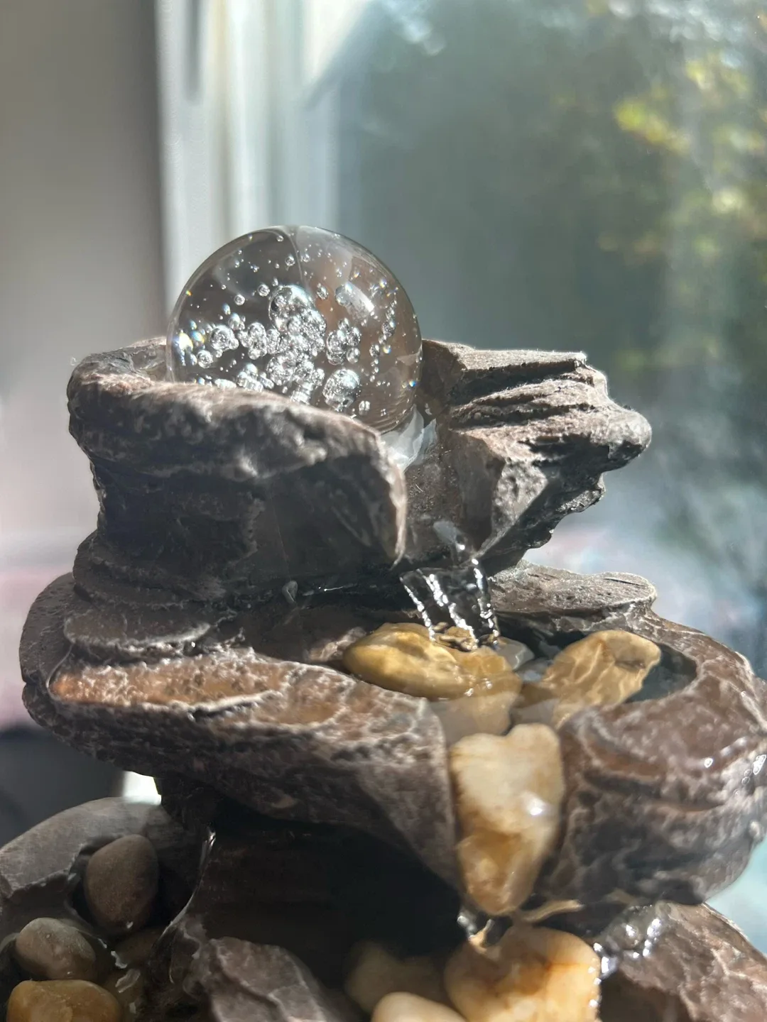 Mini Indoor Water Fountain with LED Light